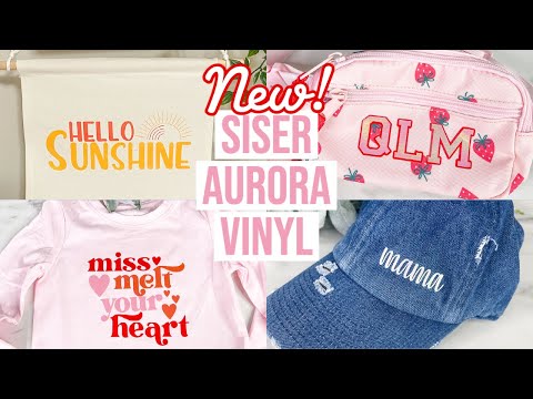 HOW TO USE THE NEW SISER AURORA HTV WITH THE CRICUT EASY PRESS MACHINES