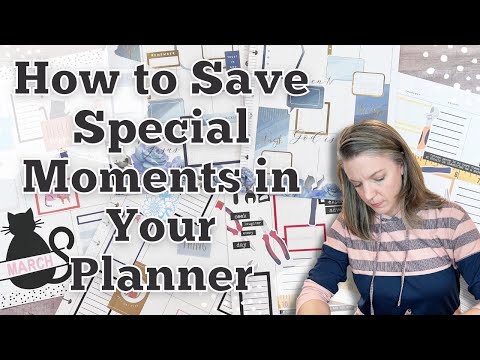 How to Save Special Moments in Your Memory Planner || January Custom Planner Spreads