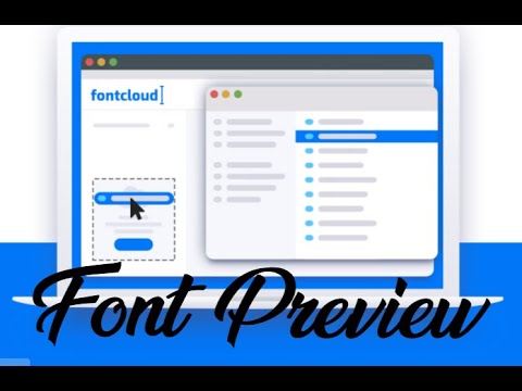 preview all your fonts using a simple tool!
