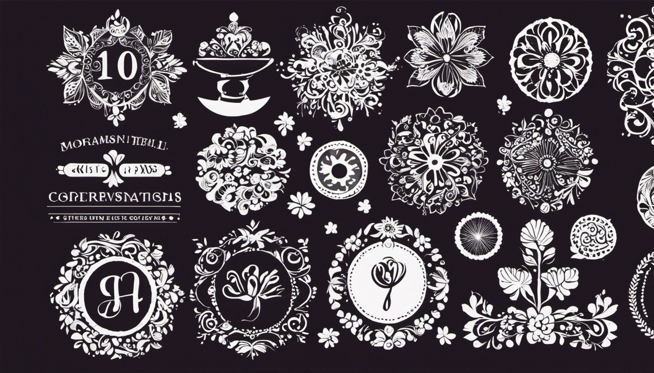 An image showcasing a diverse collection of 10 essential SVG files for beginner Cricut users